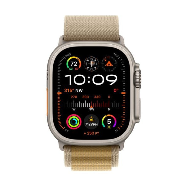 Apple Watch Ultra 2 Natural Titanium Alpine Loop Tan Large