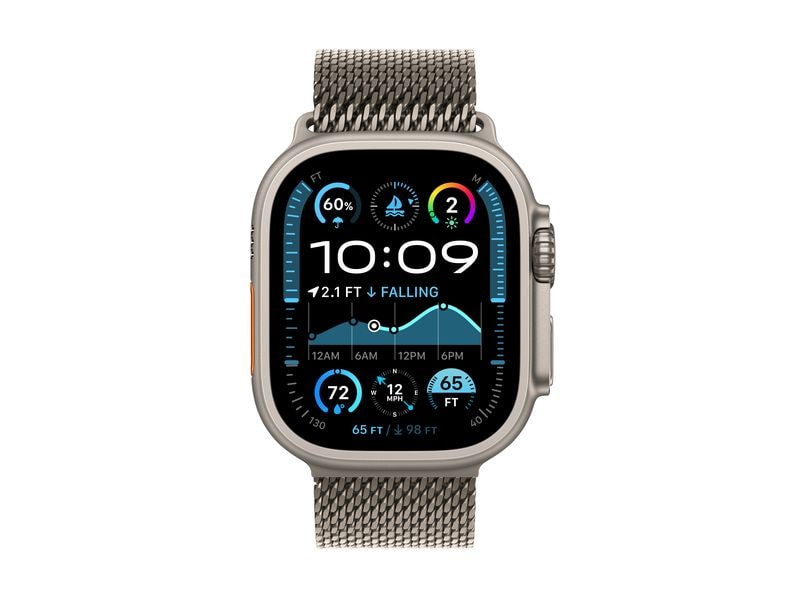 Apple Watch Ultra 2 Natural Titanium Milanese Loop Natural S