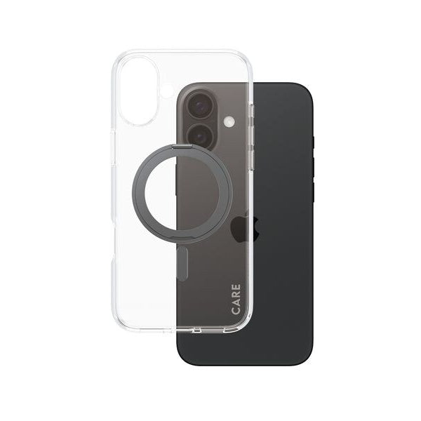 CARE Back Cover Feature Kickstand iPhone 16 Plus Schwarz
