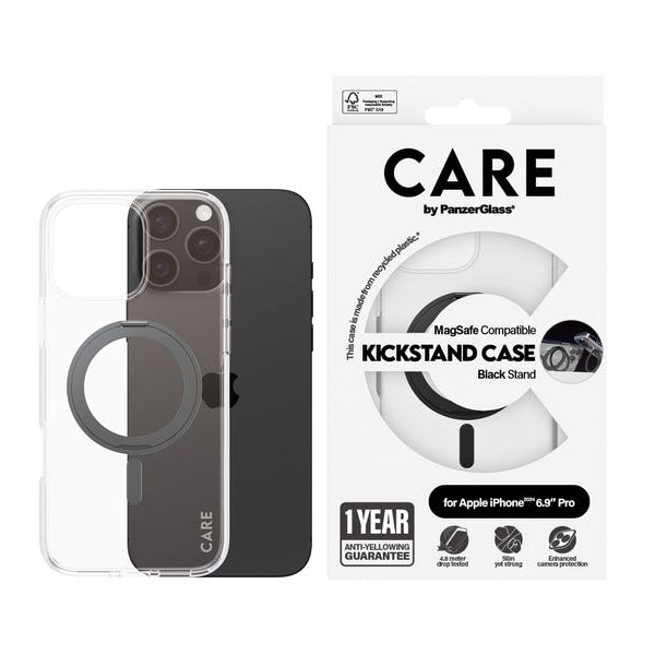 CARE Back Cover Feature Kickstand iPhone 16 Pro Max Schwarz