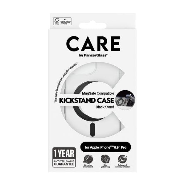 CARE Back Cover Feature Kickstand iPhone 16 Pro Max Schwarz