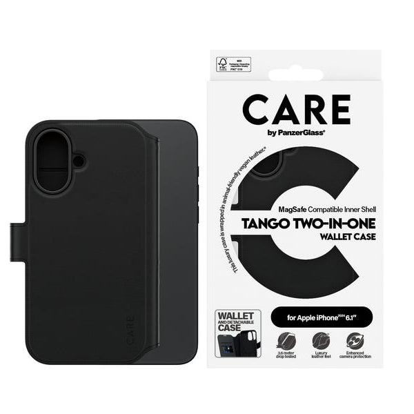 CARE Back Cover Feature Tango 2-in-1 iPhone 16 Schwarz
