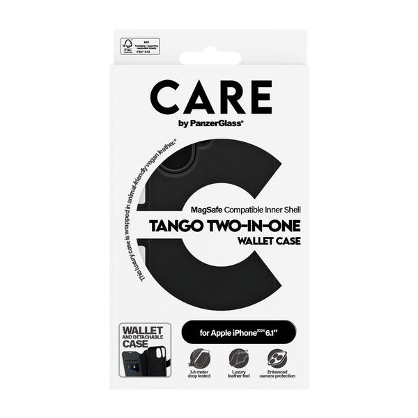 CARE Back Cover Feature Tango 2-in-1 iPhone 16 Schwarz