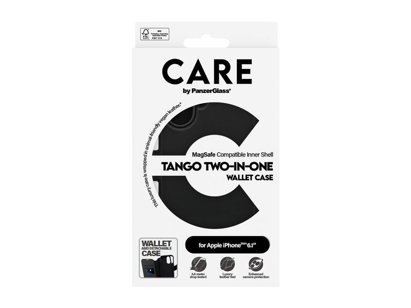 CARE Back Cover Feature Tango 2-in-1 iPhone 16 Schwarz