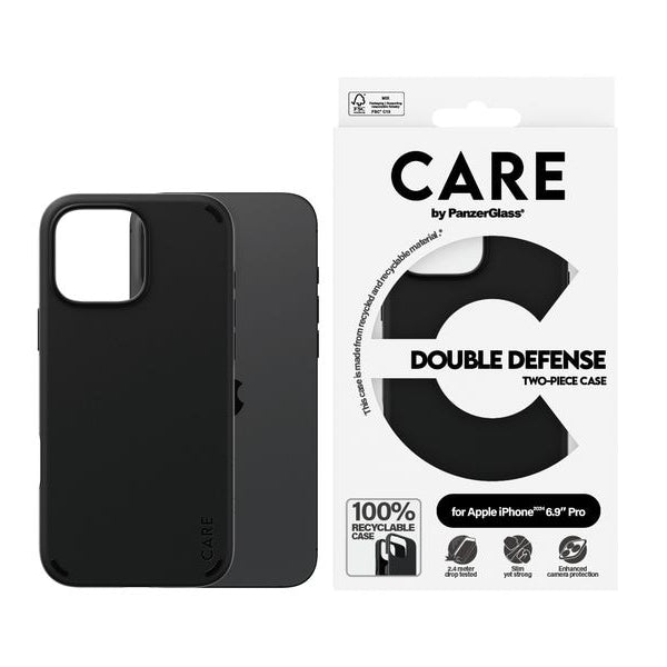 CARE Back Cover Feature Double Defense iPhone 16 Pro Max Schwarz