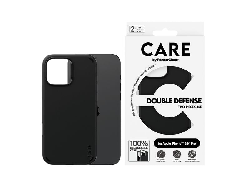 CARE Back Cover Feature Double Defense iPhone 16 Pro Max Schwarz