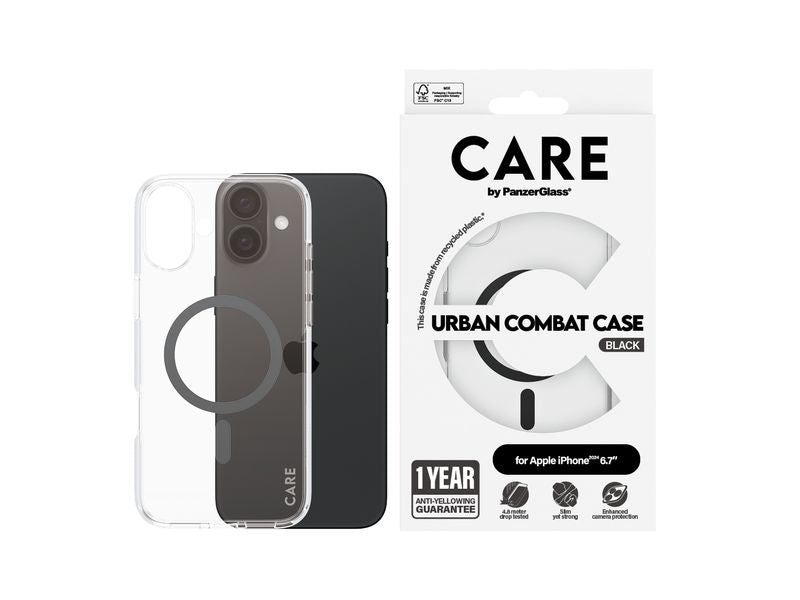 CARE Back Cover Flagship iPhone 16 Plus Schwarz