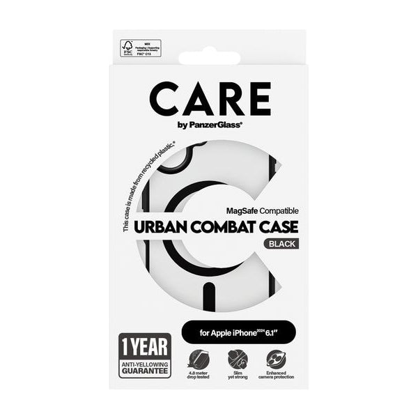 CARE Back Cover Flagship iPhone 16 Schwarzer Rahmen