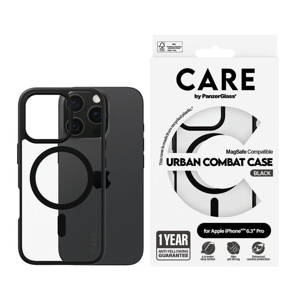 CARE Back Cover Flagship iPhone 16 Pro Schwarzer Rahmen