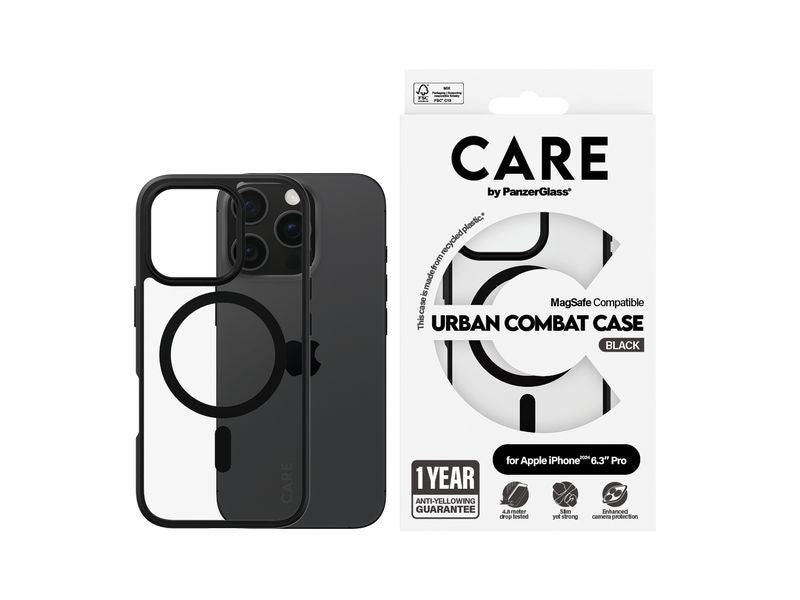 CARE Back Cover Flagship iPhone 16 Pro Schwarzer Rahmen