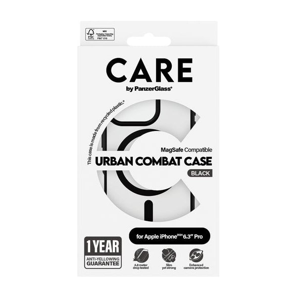 CARE Back Cover Flagship iPhone 16 Pro Schwarzer Rahmen