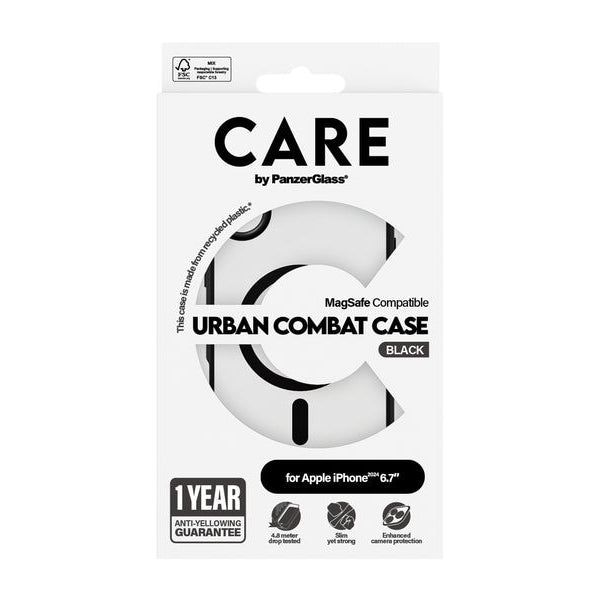 CARE Back Cover Flagship iPhone 16 Plus Schwarzer Rahmen