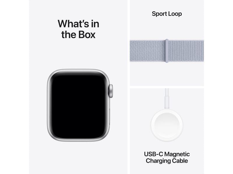 Apple Watch SE 2024 40 mm LTE Silver Blue Cloud Sport Loop