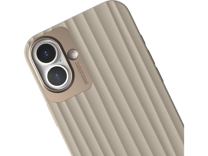 Nudient Back Cover Bold MagSafe iPhone 16 Plus Linen Beige