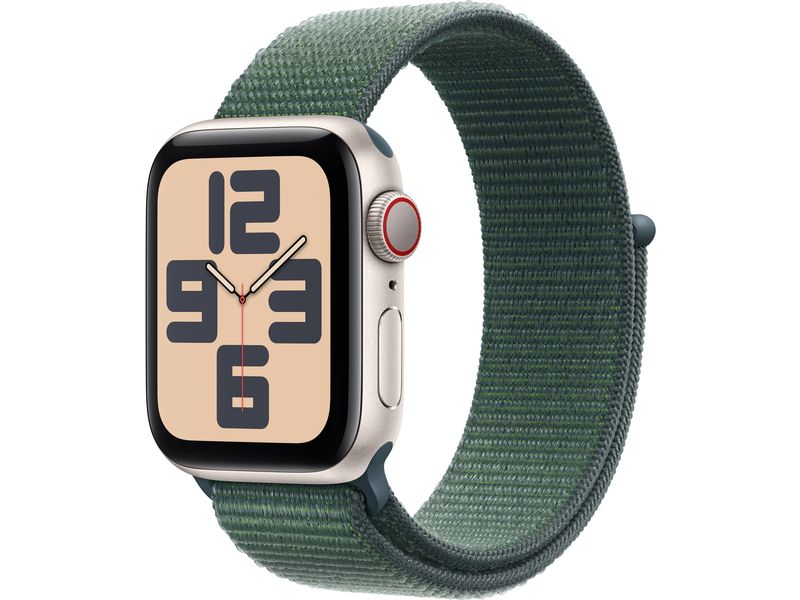 Apple Watch SE 2024 40 mm LTE Starlight Alu Loop Lake Green