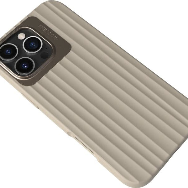 Nudient Back Cover Bold MagSafe iPhone 16 Pro Max Linen Beige