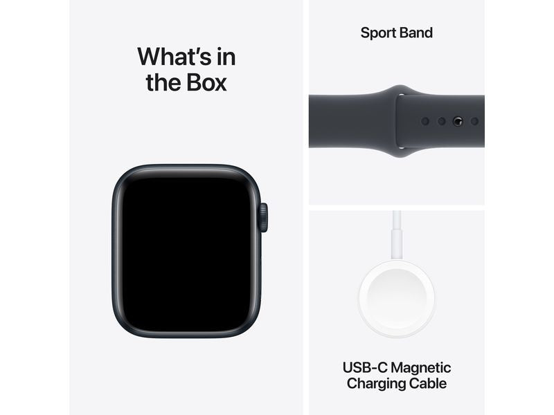 Apple Watch SE 2024 44 mm LTE Alu Sport Mitternacht S/M