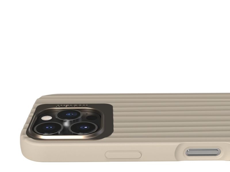 Nudient Back Cover Bold MagSafe iPhone 16 Pro Linen Beige