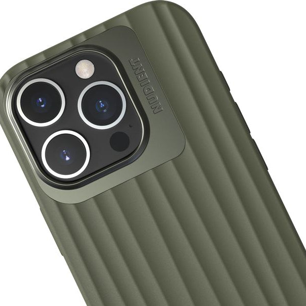 Nudient Back Cover Bold MagSafe iPhone 16 Pro Olive Green