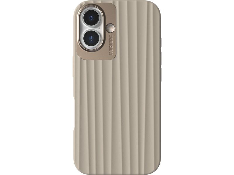 Nudient Back Cover Bold MagSafe iPhone 16 Linen Beige