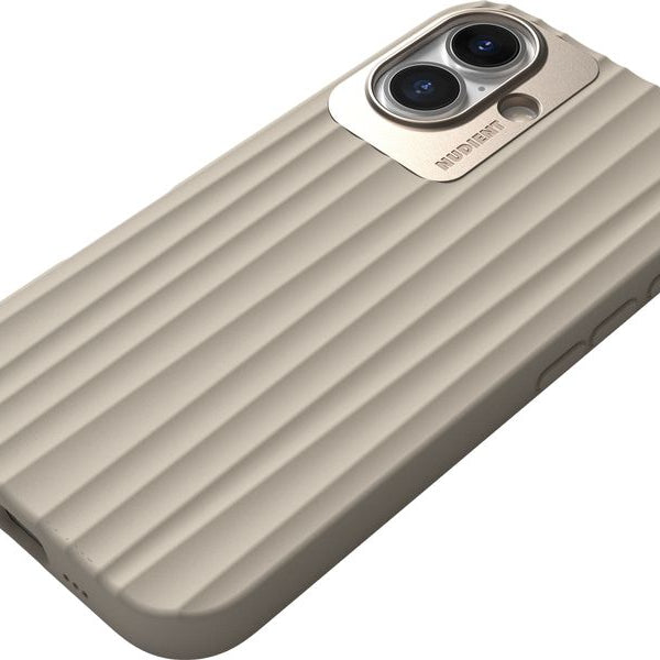 Nudient Back Cover Bold MagSafe iPhone 16 Linen Beige