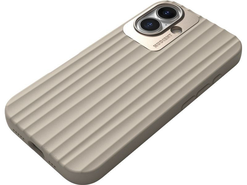 Nudient Back Cover Bold MagSafe iPhone 16 Linen Beige