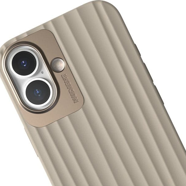 Nudient Back Cover Bold MagSafe iPhone 16 Linen Beige