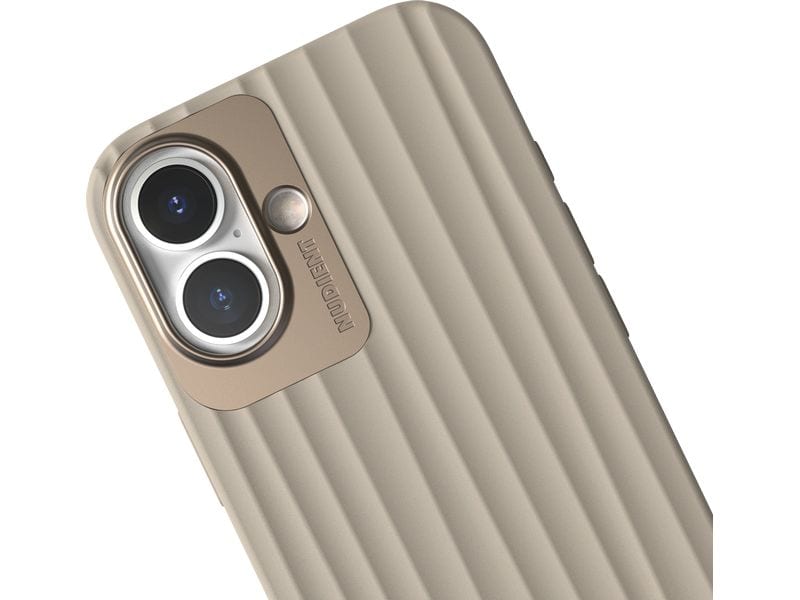 Nudient Back Cover Bold MagSafe iPhone 16 Linen Beige