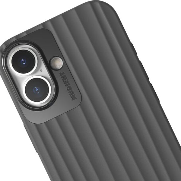 Nudient Back Cover Bold MagSafe iPhone 16 Storm Black