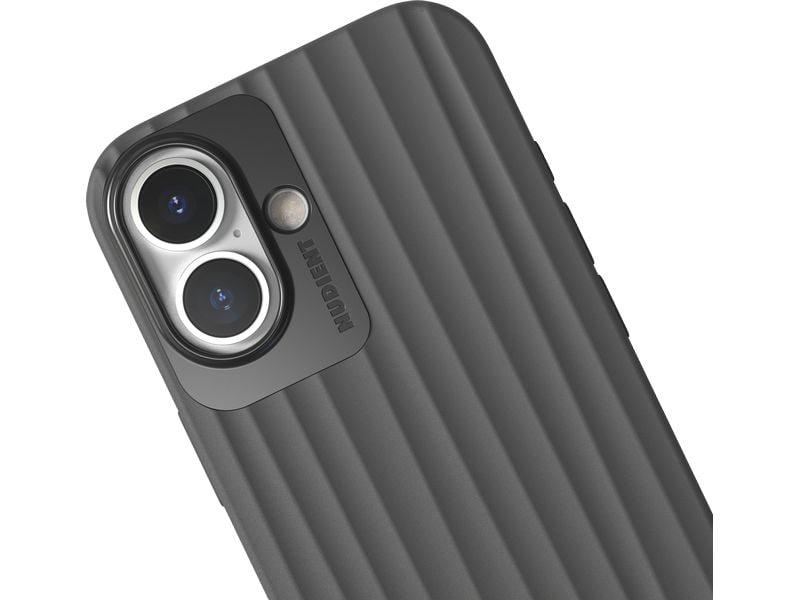 Nudient Back Cover Bold MagSafe iPhone 16 Storm Black
