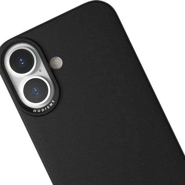 Nudient Back Cover Thin Case Magsafe iPhone 16 Ink Black