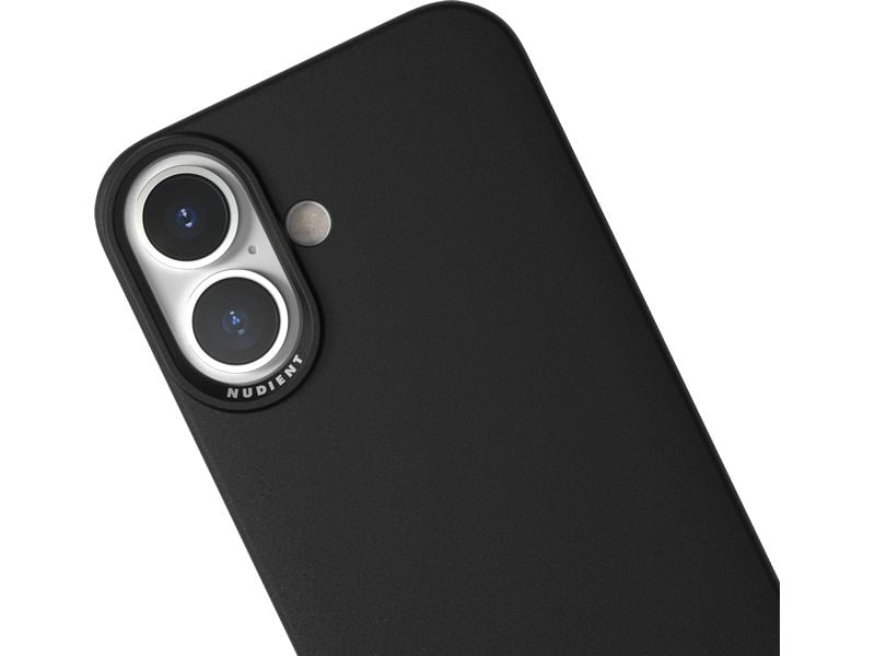 Nudient Back Cover Thin Case Magsafe iPhone 16 Ink Black