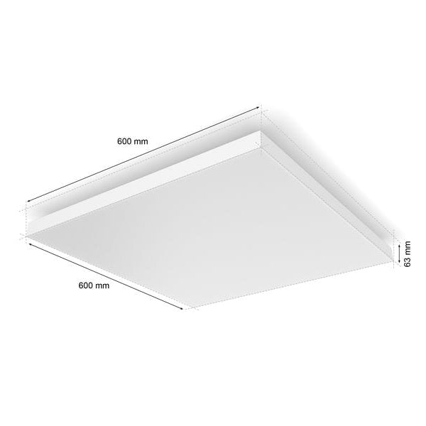 Philips Hue Deckenleuchte White & Color Ambiance Datura 600 x 600 mm