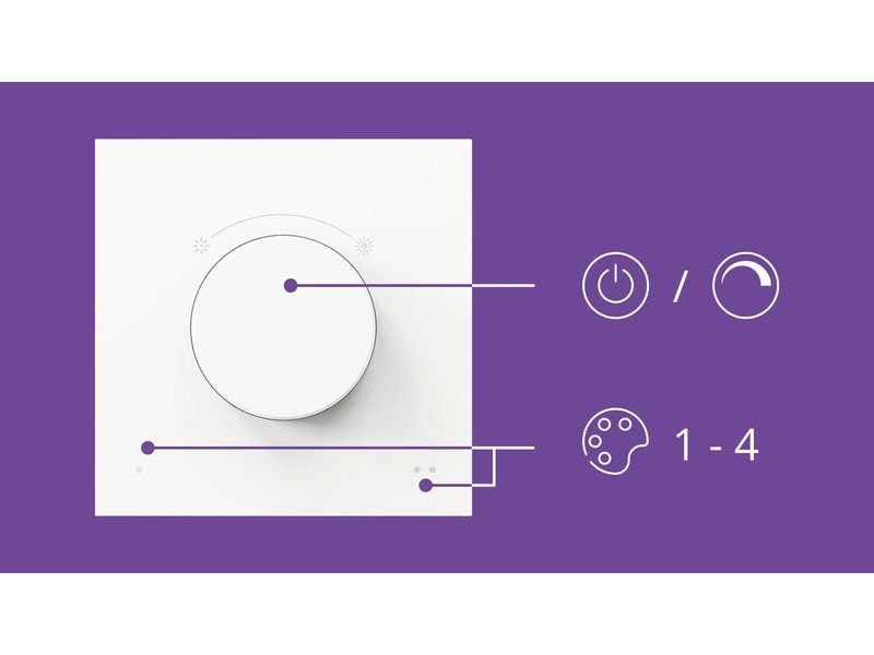 WiZ Dial switch Schalter Weiss