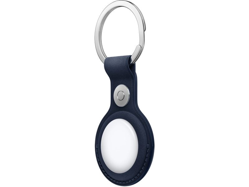 Apple AirTag Schlüsselanhänger aus Feingewebe Tiefblau