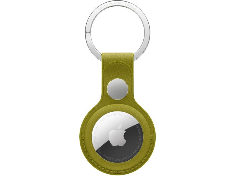 Apple AirTag Schlüsselanhänger aus Feingewebe Chartreuse