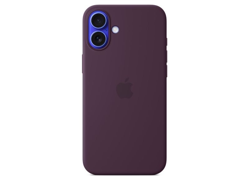 Apple Silicone Case mit MagSafe iPhone 16 Plus Pflaume