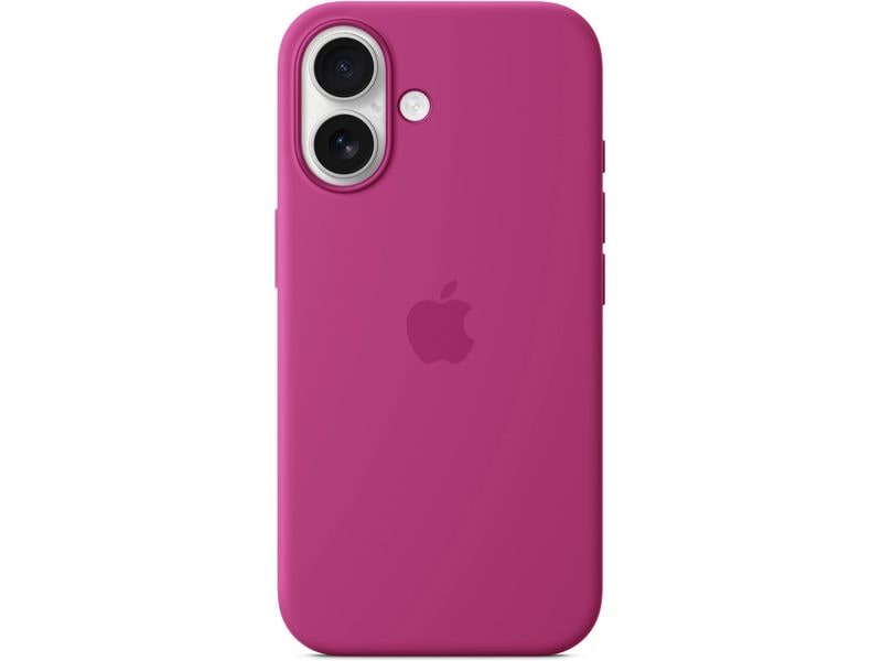 Apple Silicone Case mit MagSafe iPhone 16 Fuchsia