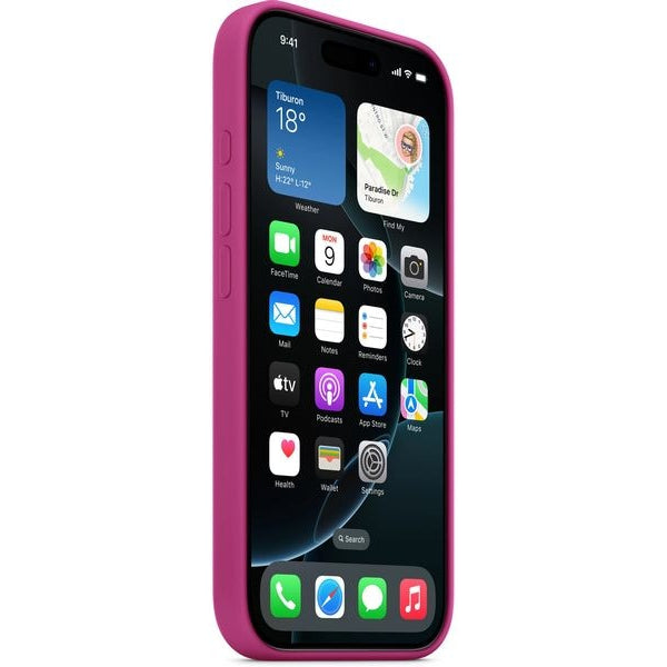 Apple Silicone Case mit MagSafe iPhone 16 Pro Fuchsia