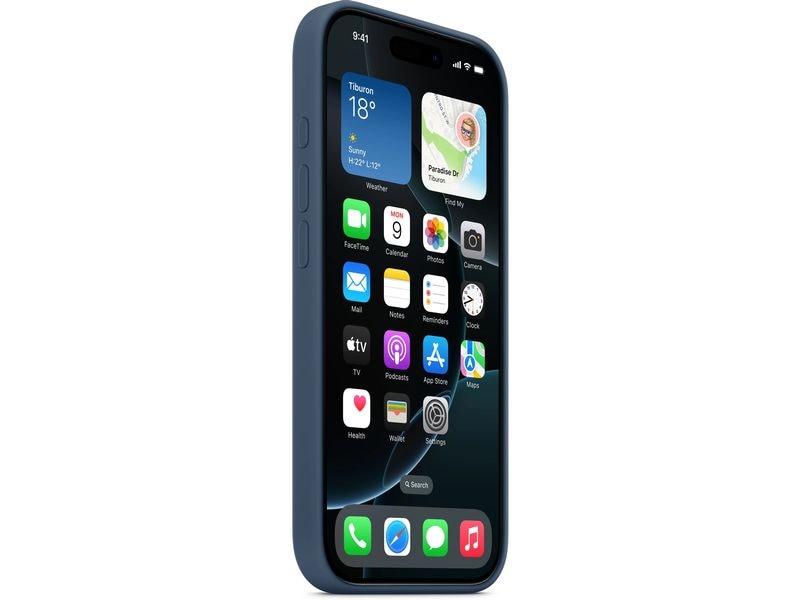 Apple Silicone Case mit MagSafe iPhone 16 Pro Denim