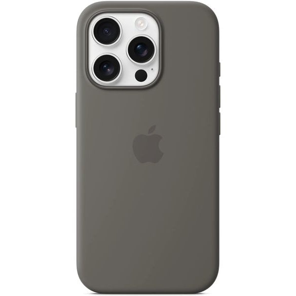 Apple Silicone Case mit MagSafe iPhone 16 Pro Steingrau