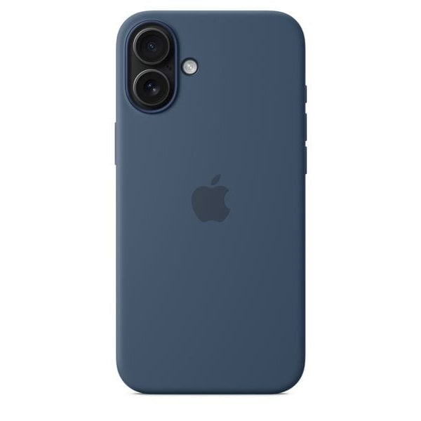 Apple Silicone Case mit MagSafe iPhone 16 Plus Denim