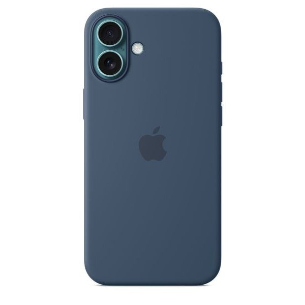 Apple Silicone Case mit MagSafe iPhone 16 Plus Denim