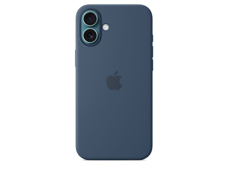 Apple Silicone Case mit MagSafe iPhone 16 Plus Denim