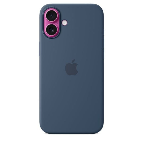 Apple Silicone Case mit MagSafe iPhone 16 Plus Denim