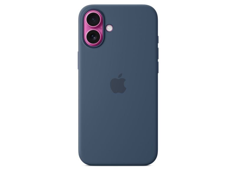 Apple Silicone Case mit MagSafe iPhone 16 Plus Denim