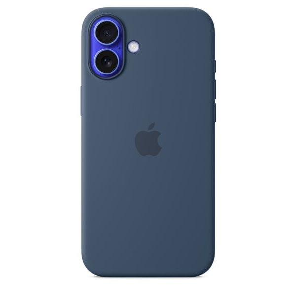Apple Silicone Case mit MagSafe iPhone 16 Plus Denim