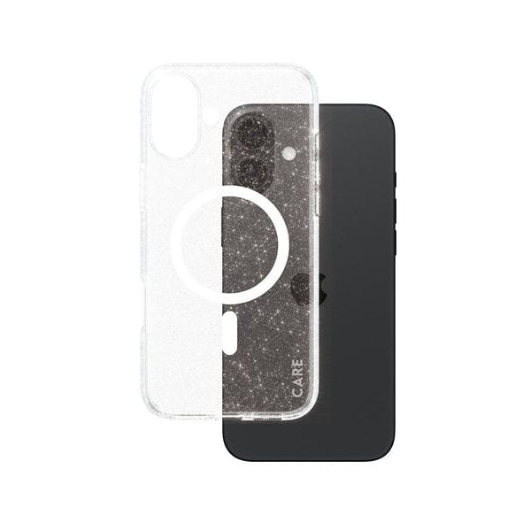 CARE Back Cover Flagship Star Lit iPhone 16 Plus Weiss