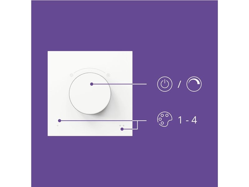 WiZ Dial switch Schalter Weiss