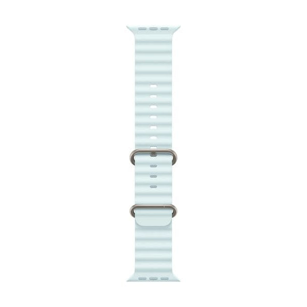 Apple Ocean Band 49 mm Kristallblau/Grau